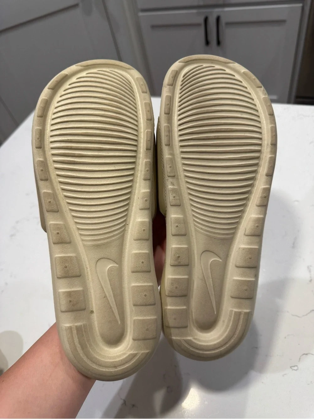 Nike Men's Victori One Slides - Limestone Tan size 8